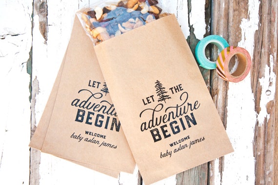 personalized baby shower favor bags
