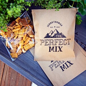 Kraft Wedding Favor Bag Trail Mix and Outdoor Theme 20 Paper Bags favors not included 078 image 1