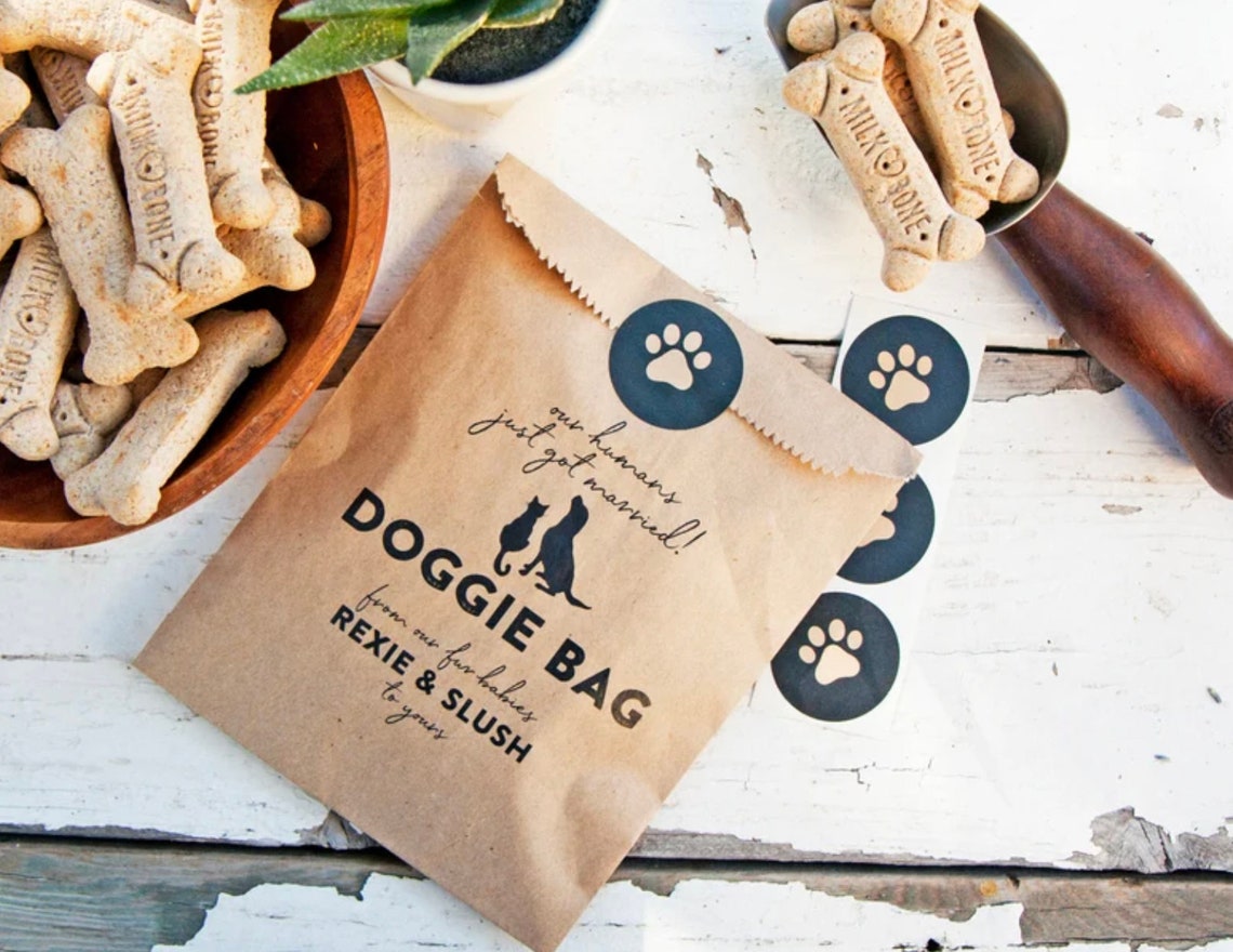 Wedding Favor Doggie Bag Gift From Your Pet Ultimate Dog Etsy