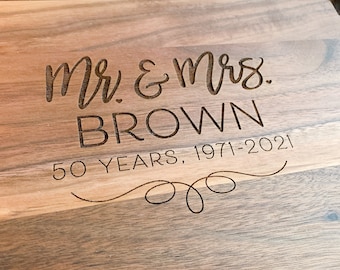 Anniversary Cutting board - Anniversary Dates