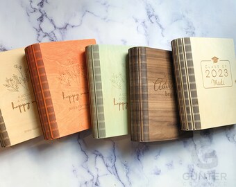 Personalized Greeting Card Organizer, Unique card keeper book, Greeting Card Storage, Organize cards, wood book, gift for bride