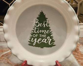 El plato para pastel de la mejor época del año