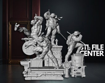 Turtles TMNT - 3D STL Files High Quality 3D Printer STL File, 3D Digital Printing File for 3D Printers 3D Printer 3D Character