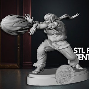 Ken - Street Fighter 3D STL Files High Quality 3D Printing Files 3D STL model Printing 3D Character For 3D Figure STL Printers
