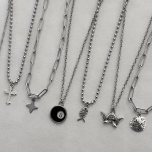 Silber Halskette für Männer, Silber Anhänger Halskette, Silber Herren Halskette, Herrenschmuck, Halskette Münze, Silber Kettenhalskette, Charmehalskette