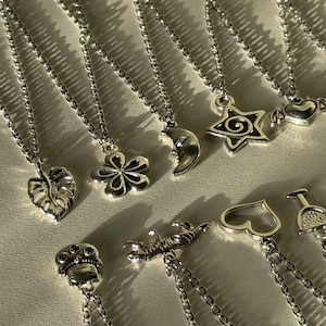 Silver Necklaces for Women, Silver Pendant Necklace, Womens Silver Charm Necklace, Dainty Silver Chain, Unique Necklaces for Women, Gift