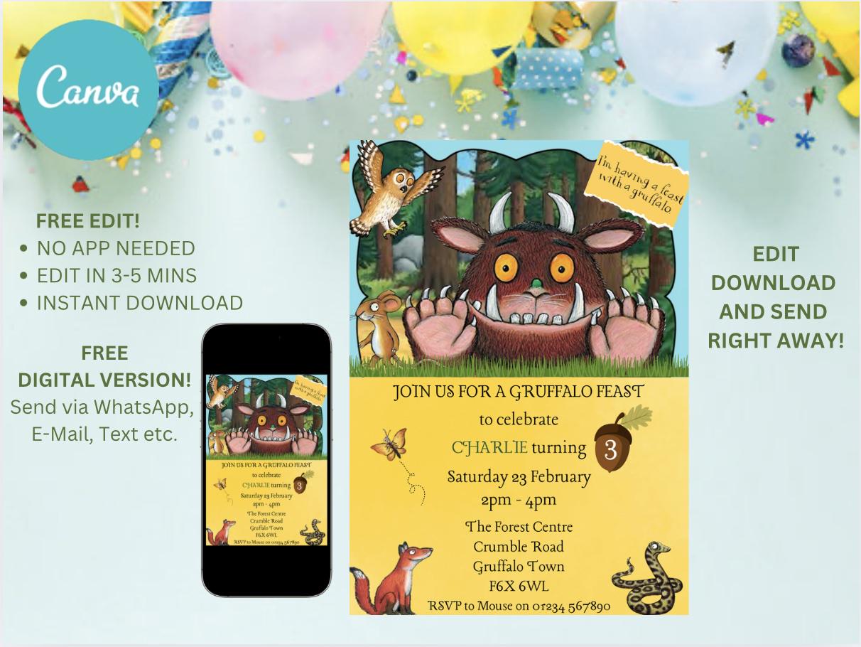 Compare Gruffalo The 'astounding! It's Your Birthday' Birthday Card - View #5