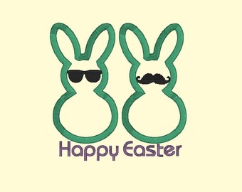 Easter Bunnie machine embroidery design