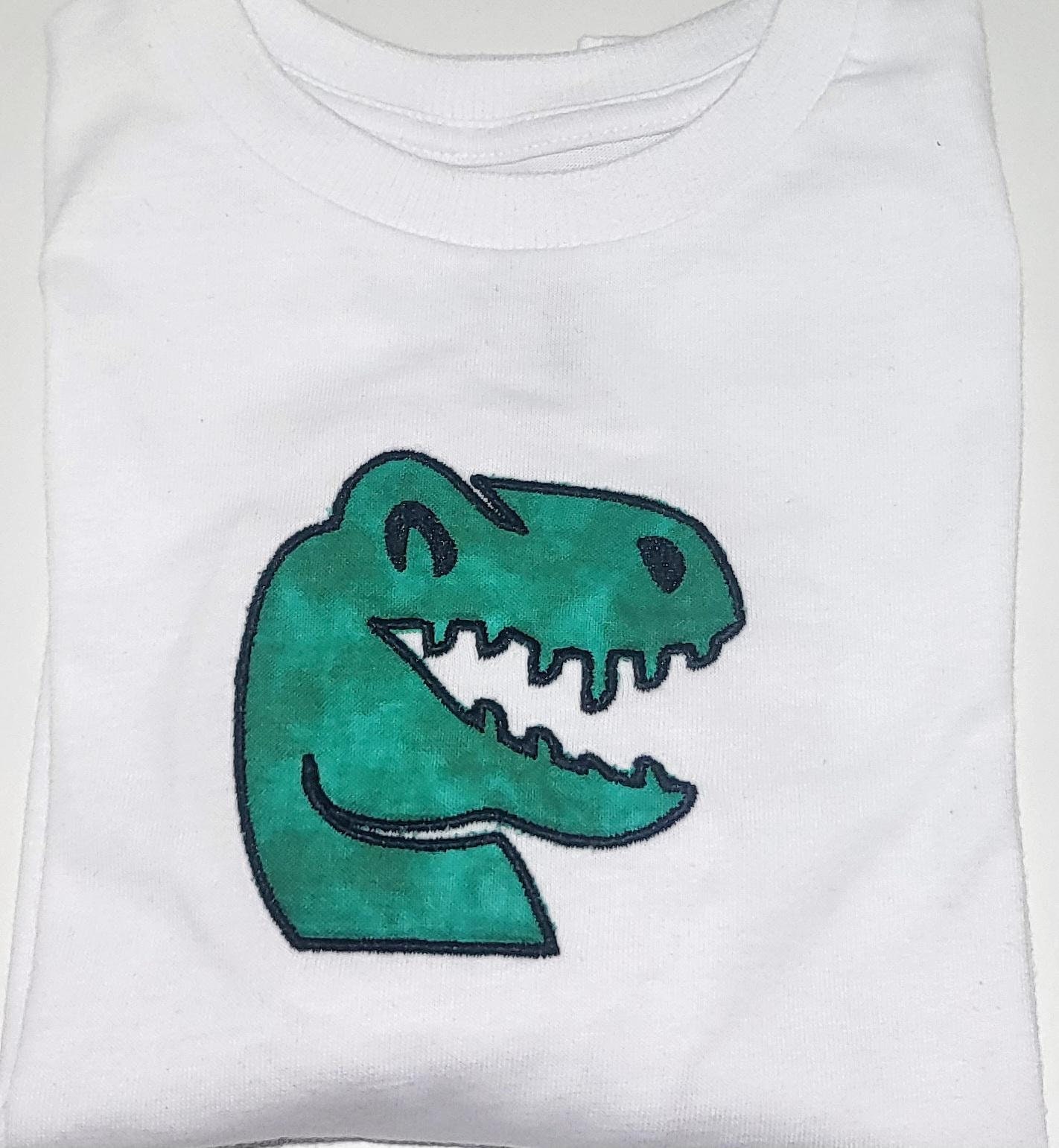 Dinosaur Applique Machine Embroidery Design Trex Design Dinosour ...