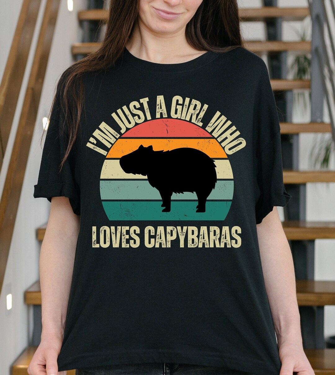Capybara Shirt Funny Capybara T-shirt Capybara Gift for Her Animal ...