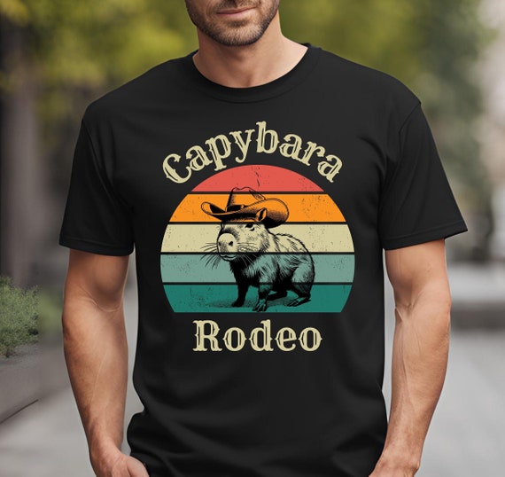 Vintage Capybara Shirt Sunset Vintage Capybara Shirt Sunset