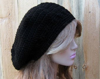 PDF Download instantâneo Padrão Boina fácil Tam Basque Flat French Beanie Hat Crochê iniciante para mulheres/homens permissão para vender chapéus prontos