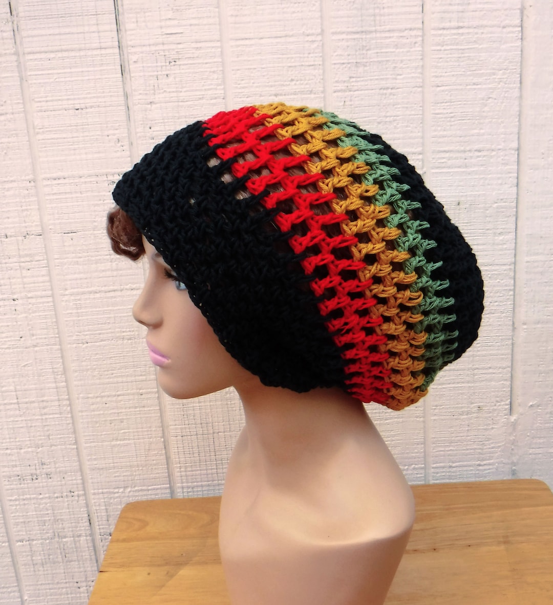 Jamaica Cotton Slouchy Hat, Cotton Woman Slouchy Beanie  display picture 3