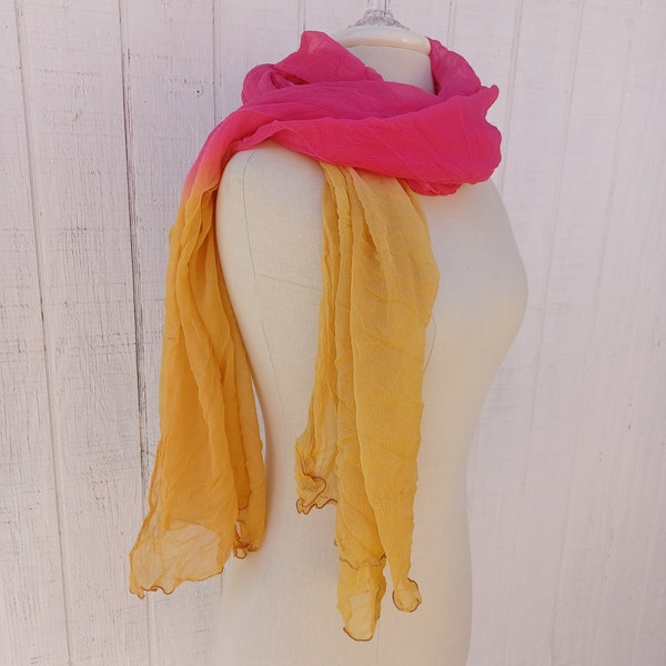 Indian dupatta scarf/B Quality Vintage women Scarf/smaller dupatta scarf women/Indian dip dye scarf/Bohemian Hippie scarf/summer woman shawl