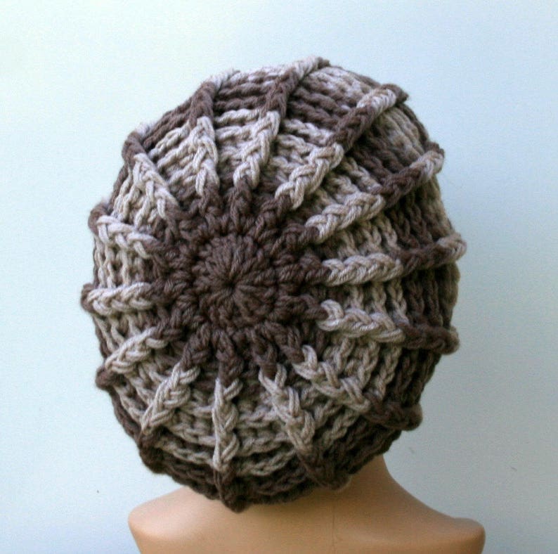 Instant Download PDF Pattern Newsboy hat/poofy ribbed slouchy beanie hat/Visor chunky woman man crochet cap/Permission to sell finished hats image 2