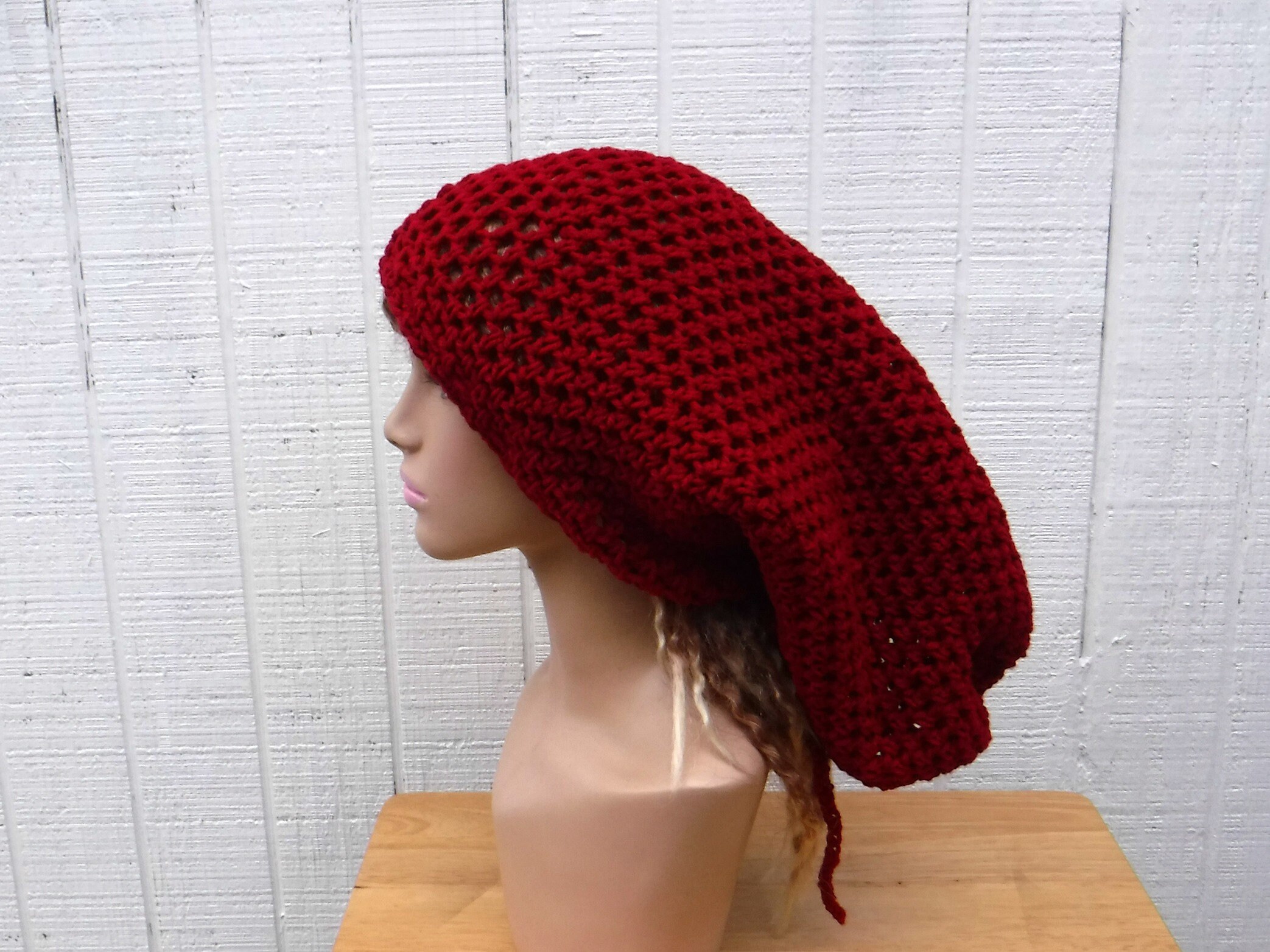 knitted dread cap