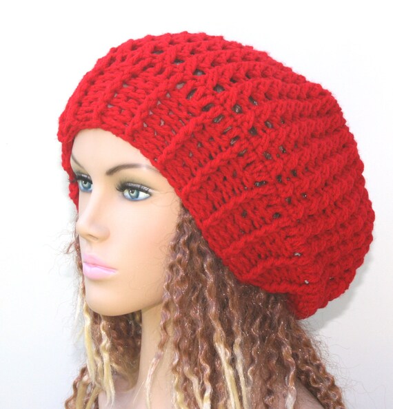 red beanie hat womens