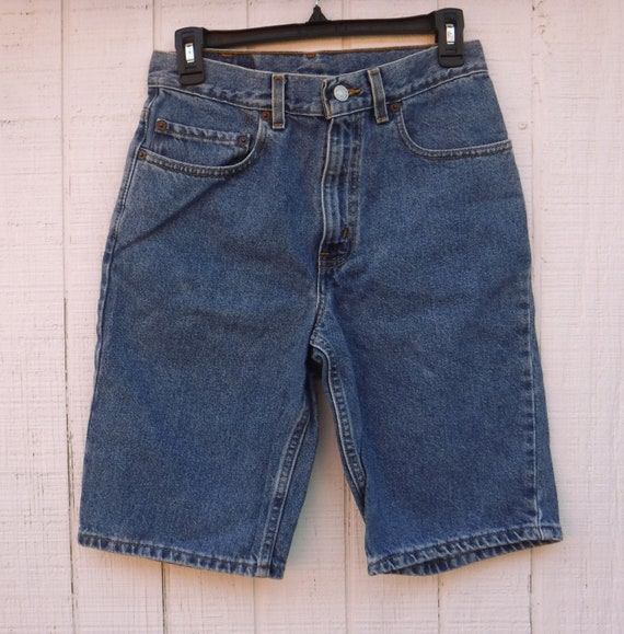 Vintage Levis Jeans Bermuda Shorts/size 29 High Waist Long - Etsy