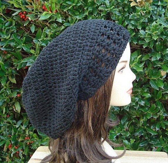 Slouchy Hat Long Cotton Tam Dreadlock 