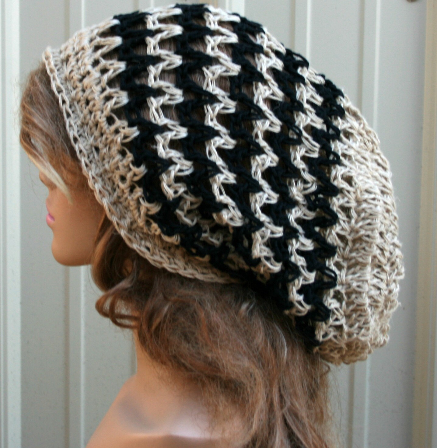 Hemp Cotton Slouchy Beanie Hippie Dread 