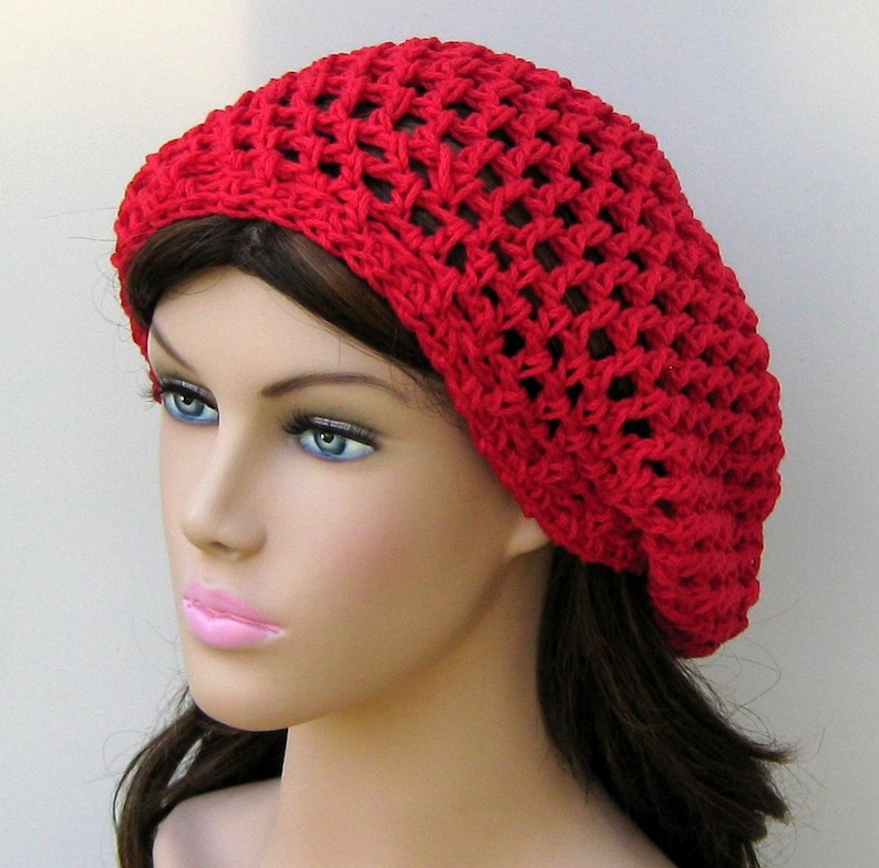 red cotton hat