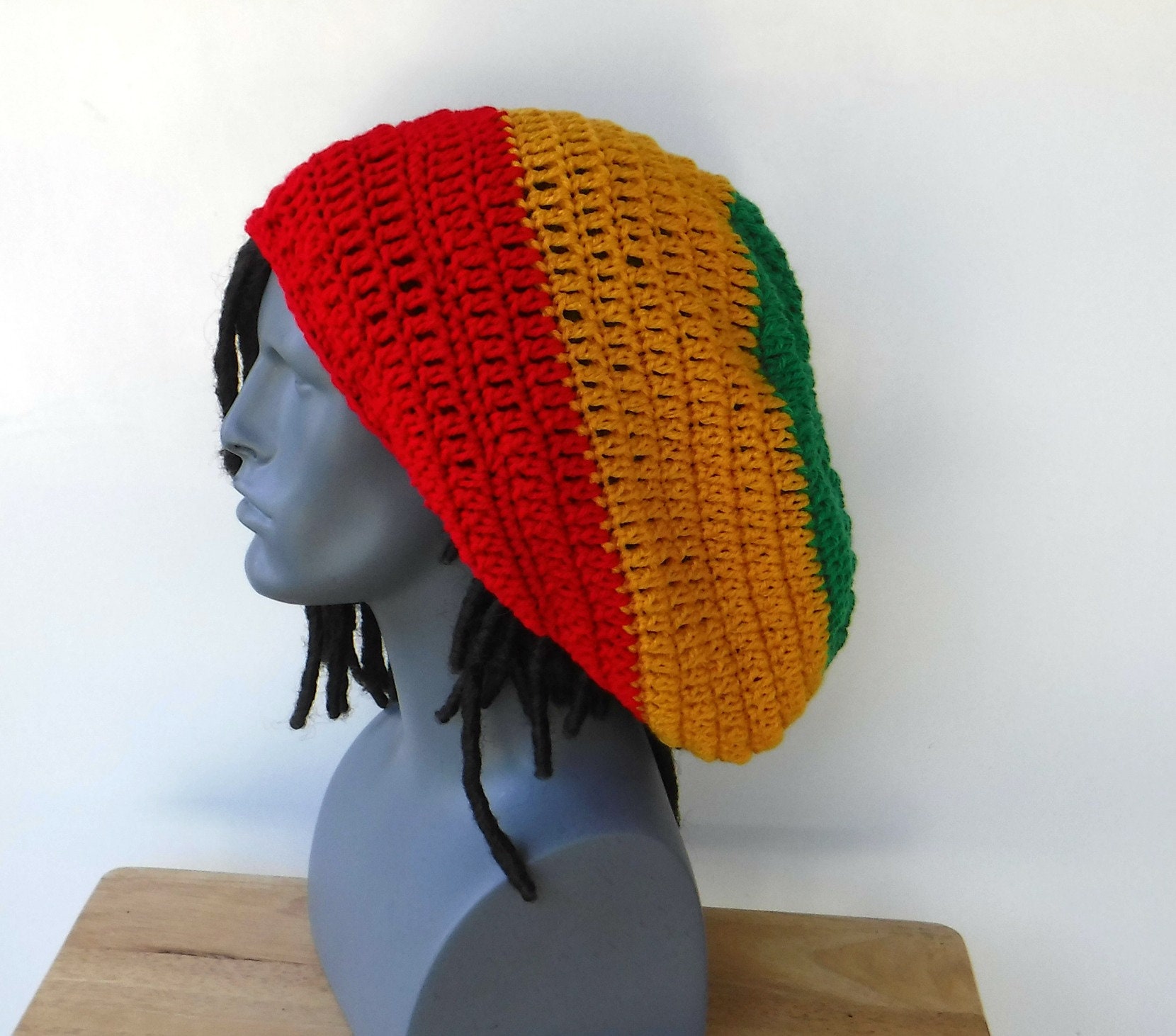 Dreadlocks Wig Bob Marley Rasta Beanie Hat With Abracadabra