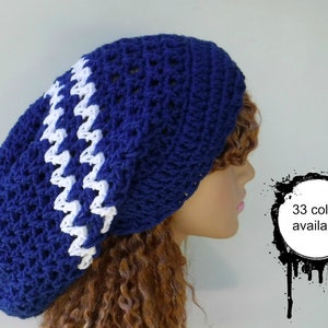 Slouchy beanie available in 33 colors/woman or men dread beanie slouchy hat/custom crochet slouchy beanie woman hat/men handmade slouchy hat