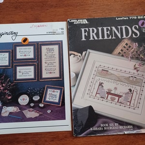Cross stitch big lot of 11 vintage cross stitch booklets/traditional embroidery charts pattern books/friends cross stitch patterns/charted image 4