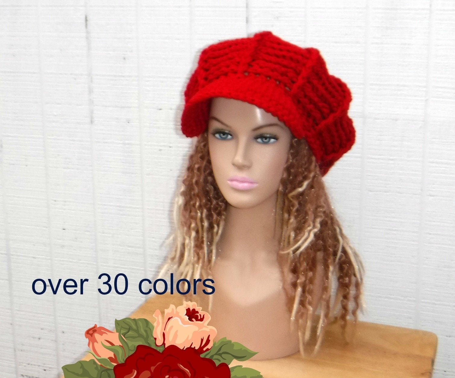 Soft Newsboy Hat Women in 32 Colors 