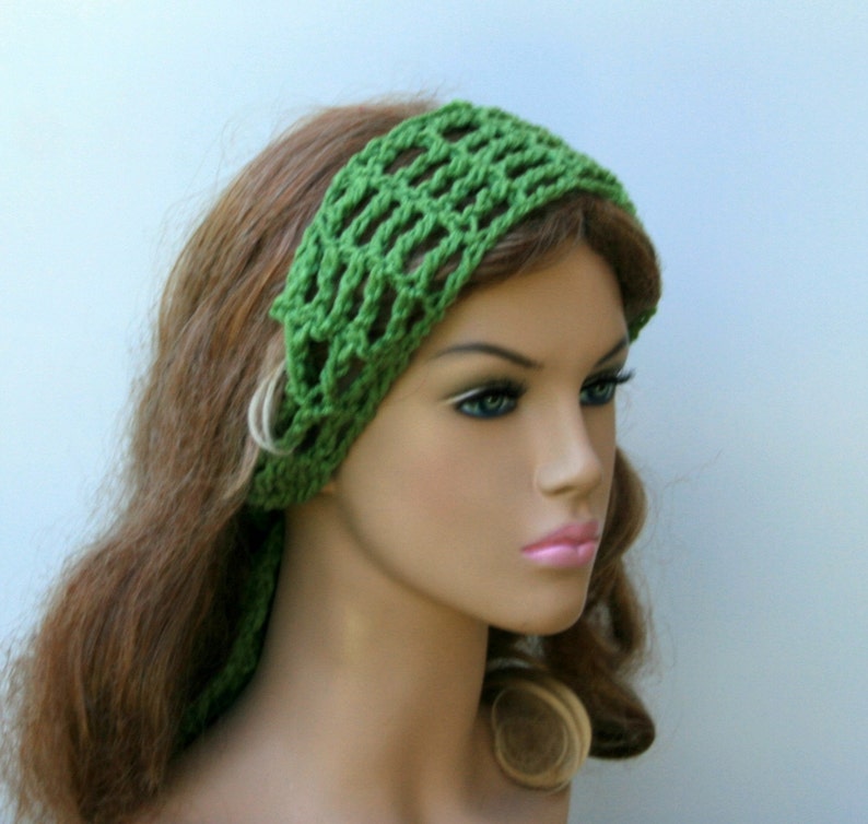 Green Dread headband dreadband head hair band wrap scarf | Etsy