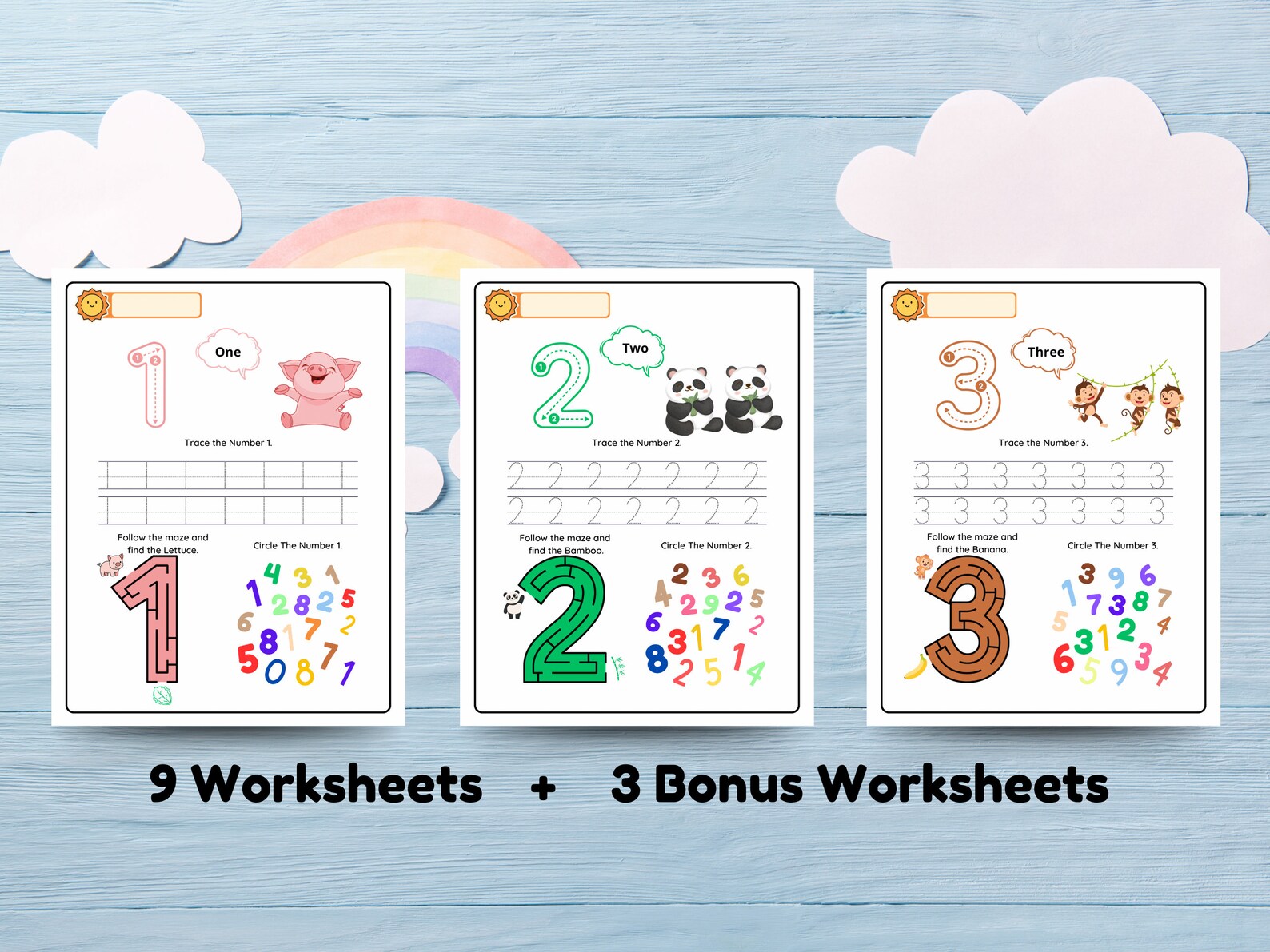 Number Tracing Worksheets Tracing Practice Worksheets Handwriting 