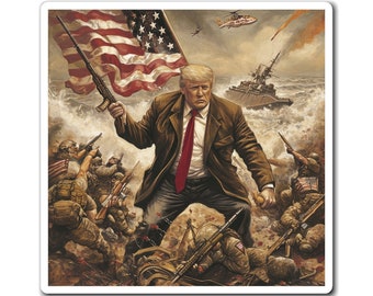 Trump 2024 Hero Soldier Make America Great Again MAGA Magnet