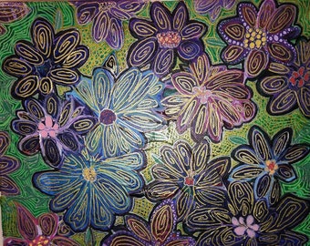 Jealous flowers on Green