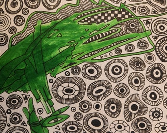 Elio's Circles- Ink Drawing