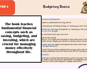 Interactive Guide to Money Management for Kids, Parent’s Guide to Teaching Kids About Money, Financial Literacy Tools for Kids Aged 7-15