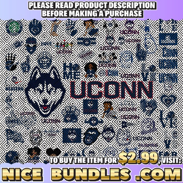 68 Files U-Conn-Huskies Team Bundle Svg, U-Conn-Huskies Svg, N-C-A-A Teams svg, N-C-A-A Svg, Png, Dxf, Eps, Instant Download