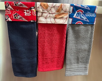 Sports Team Hanging Kitchen Towel, Baseball Decor