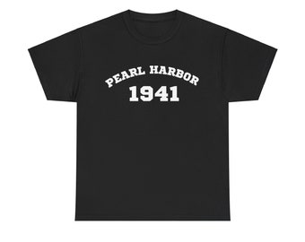 1941 Pearl Harbor USA T-shirt unisexe en coton épais