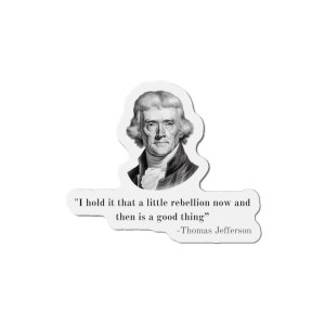 Aimants découpés Rebellion Patriotic America de Thomas Jefferson image 4