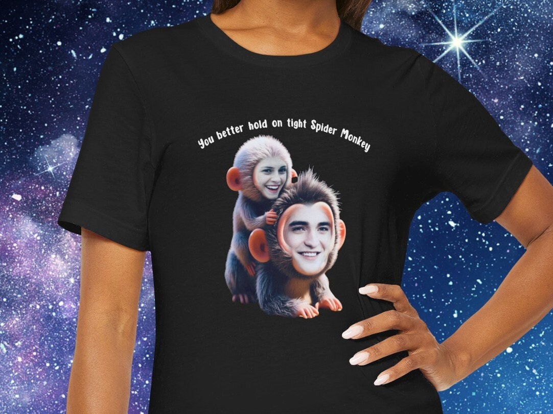 hold on tight spider monkey shirt