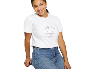 Hold That Thought! Just Needed to Refresh Teams. // Work Life Shirt, Funny Unisex Garment-Dyed T-shirt