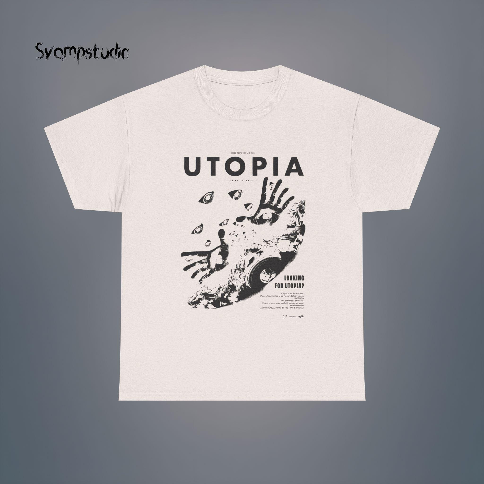 Travis Scott Utopia Tshirt - Unisex Heavy Cotton Tee, Utopia Merch