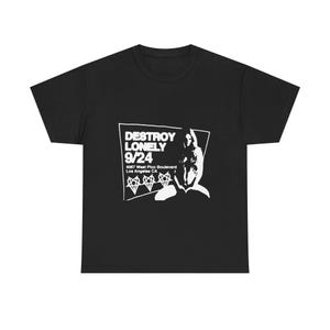 Camiseta Destroy Lonely - Mercancía de Opium - Ropa urbana - Mercancía Destroy Lonely - Camiseta Narsisist - Camiseta Playboi Carti - Mercancía de rapero