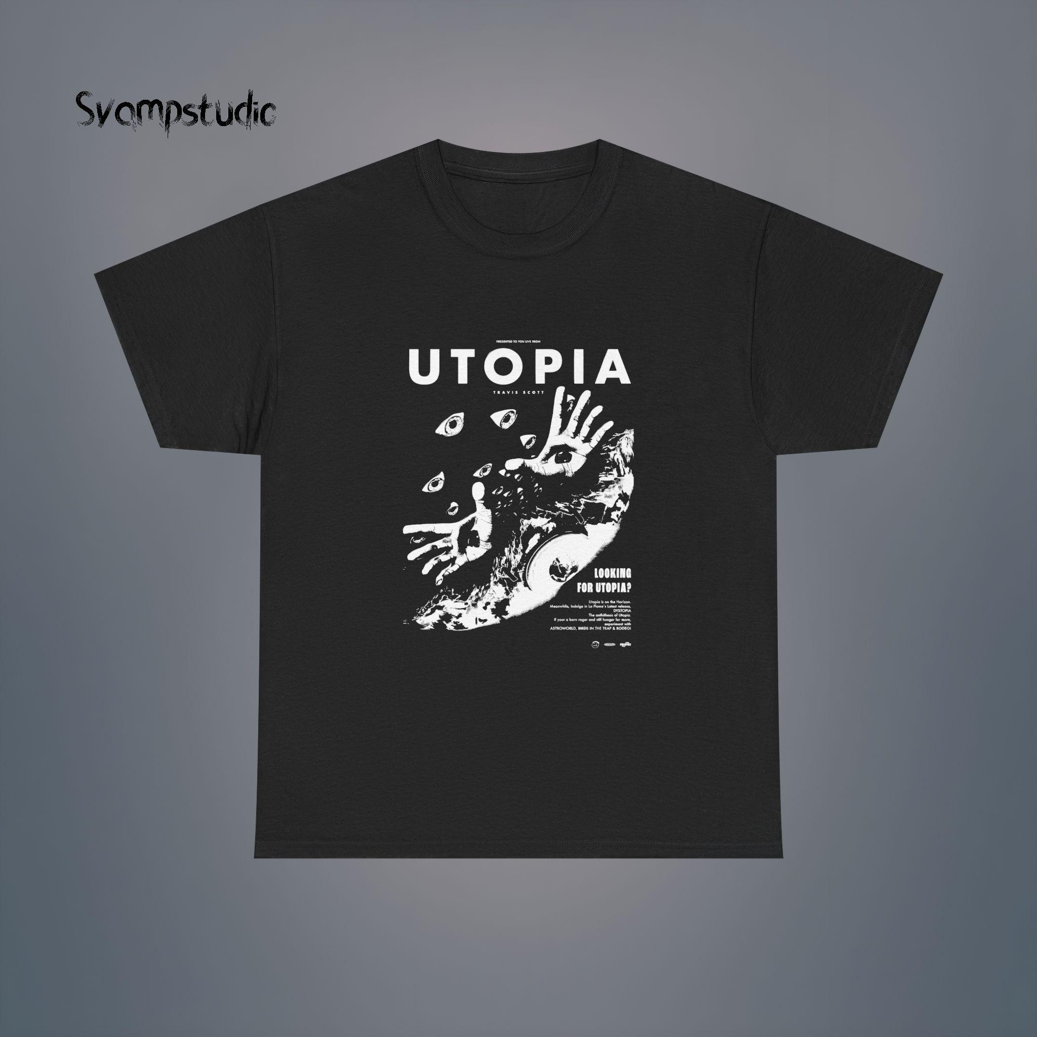 美品　travisscott cactus jack utopia tee Travis Scott Utopia x St Michael Tee 1A White Cactus Jack Men's