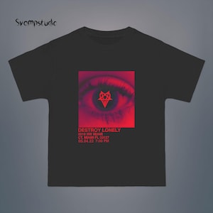 Camiseta Destroy Lonely Opium - Merchandising de Opium - Camiseta Playboi Carti - Gira Destroy Lonely - Camiseta Opium - Álbum Carti All Red - Camiseta con gráfico de rapero