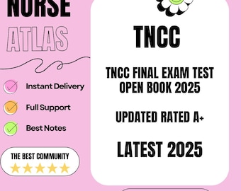 TNCC final exam test open book 2025 updated