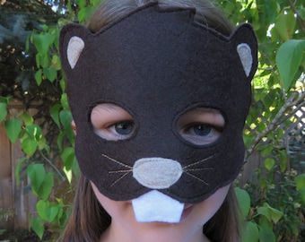 Beaver Mask - Woodchuck Mask - Woodland Animal Costume - Groundhog - Rodent - Beaver Costume