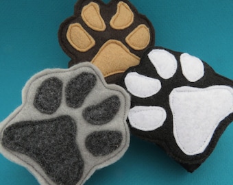 Poignets de pattes - Empreintes de pattes d’animaux - Bracelets de pattes - Ajout de masque d’animal - Chien - Loup - Ours - Taille enfant