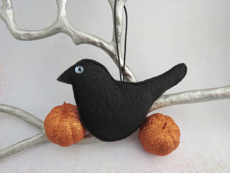 Hanging Decoration Home Decor Crow Ornament Black Bird Ornament Crow Decoration Halloween Ornament