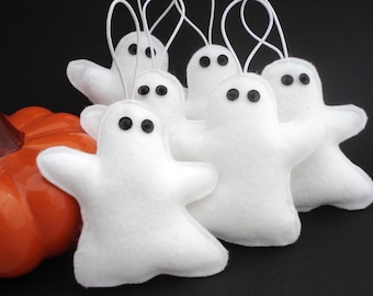 Felt Ghost Ornament - Halloween Ornament - Hanging Decoration - Home Decor